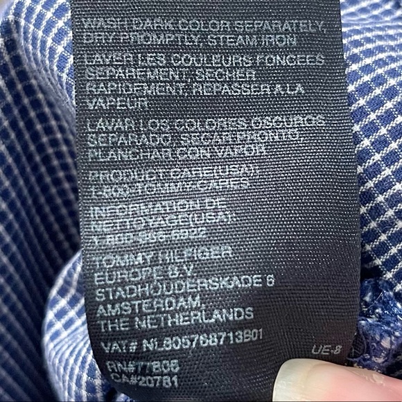 Toddler Button Up Shirt Cotton Check - Picture 5 of 7